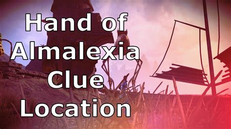 Almalexia is a Chimer goddess and a member of the Tribunal. . Hand of almalexia clue